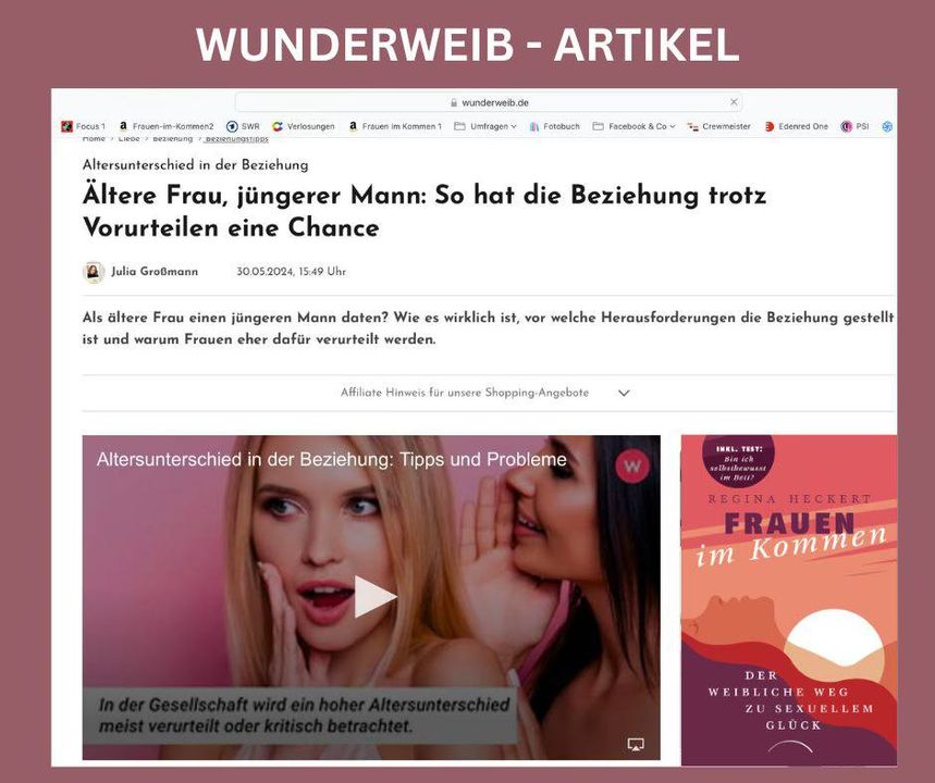 Ältere Frau - jüngerer Mann? Gesellschaftlich wird das immer noch..... - Befree Tantra Shop